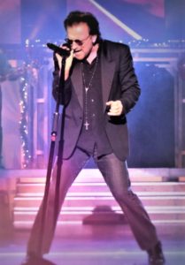 Pavel Sfera as Bono of U2 performing in concert